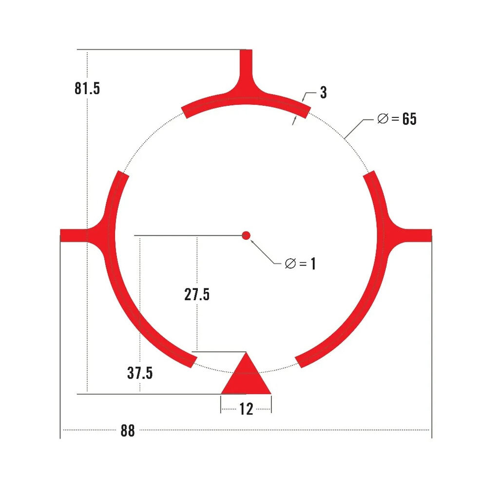 Коліматорний приціл Vortex Голографічний AMG UH-1 GEN II 1 MOA (AMG-HS02) - зображення 9