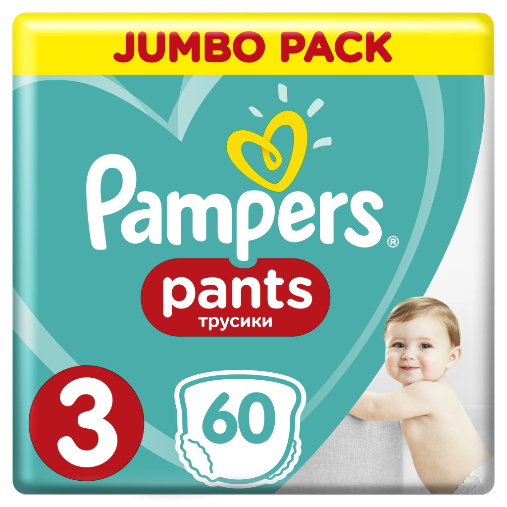 Підгузки Pampers трусики Pants Maxi Розмір 3 (6-11кг), 60 шт (4015400682882) - зображення 1