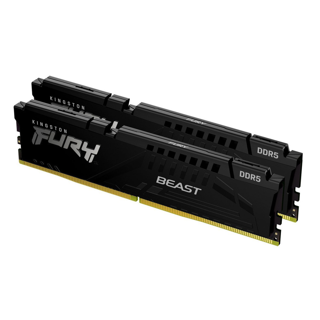 Модуль пам'яті для комп'ютера DDR5 16GB (2x8GB) 5200 MHz Beast Black Kingston Fury (ex.HyperX) (KF552C36BBEK2-16) - зображення 3