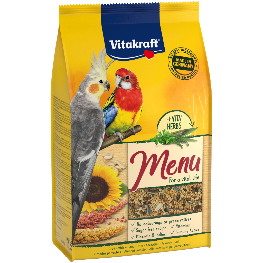 Корм для птахів Vitakraft Menu для німф і великих папуг 1 кг (4008239210036) - зображення 1