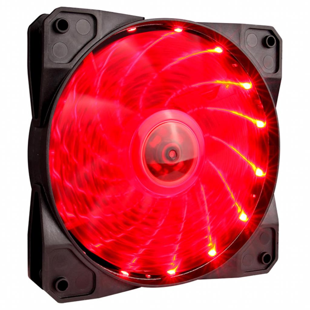 Кулер до корпусу 1stPlayer A1-15LED RED - зображення 2