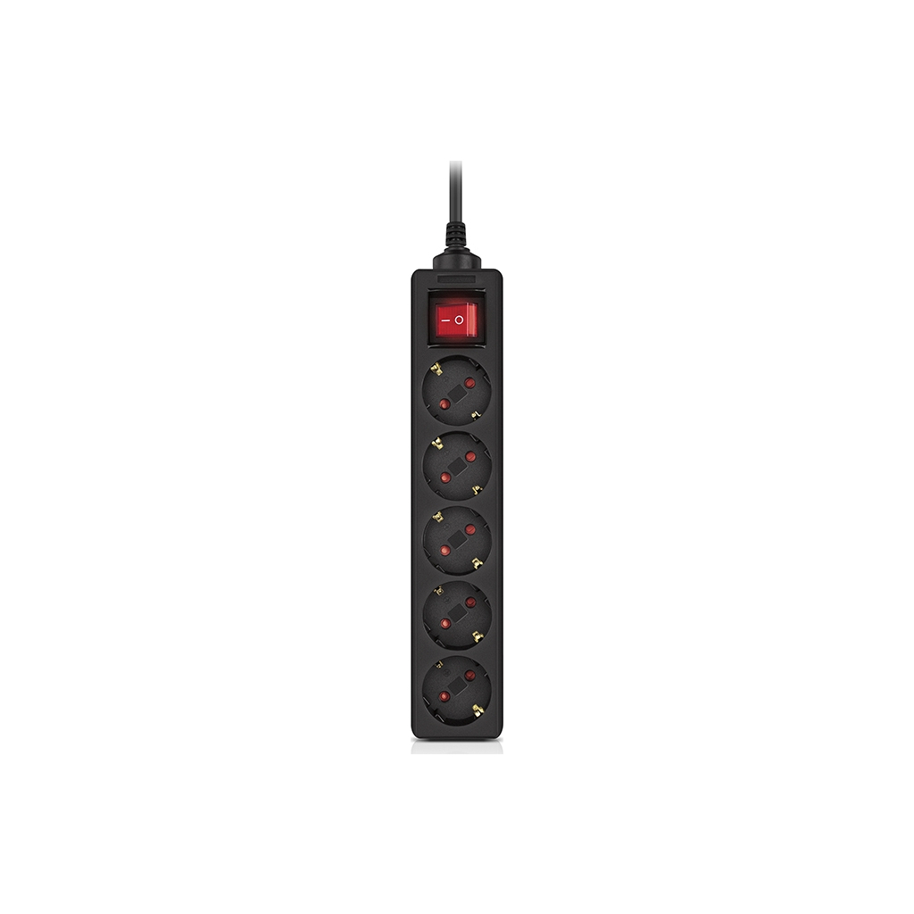Мережевий фільтр живлення REAL-EL RS-PROTECT M 10m, black (EL122300037) - изображение 1