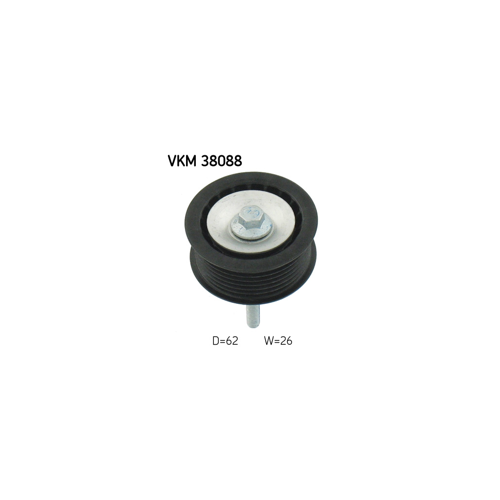 Ролик натягувача ременя SKF VKM 38088 - зображення 1