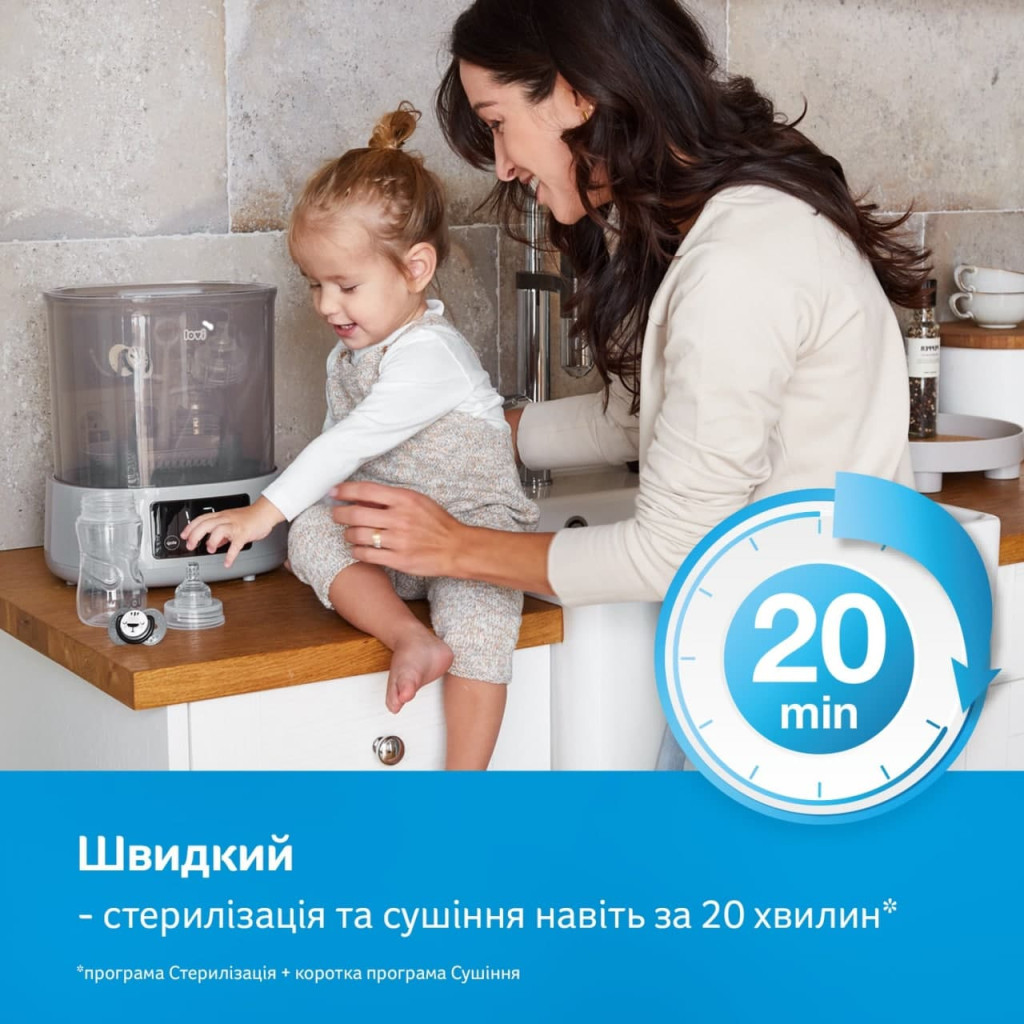 Стерилізатор Lovi електричний паровий зі сушаркою (12/209) - зображення 7
