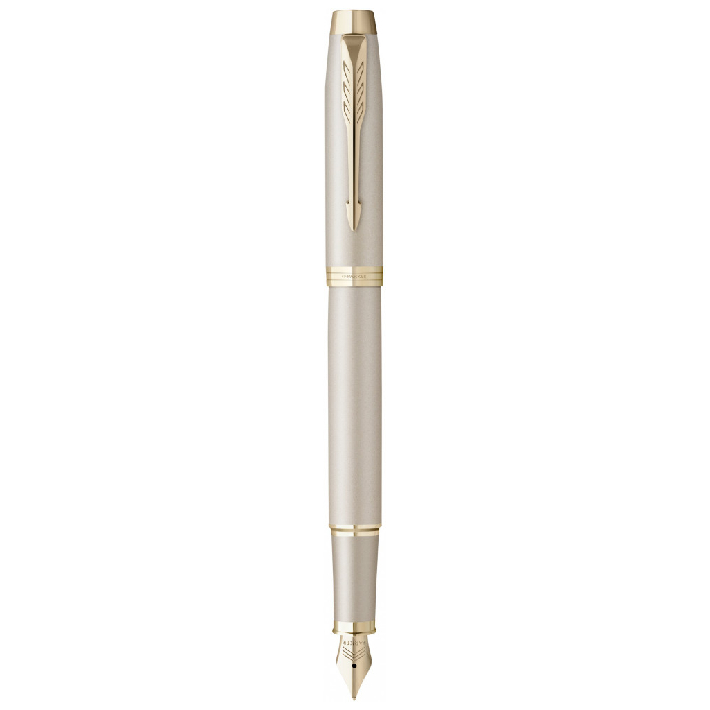 Ручка пір'яна Parker IM 17 Professionals Monochrome Champagne  FP F (28 211) - зображення 1