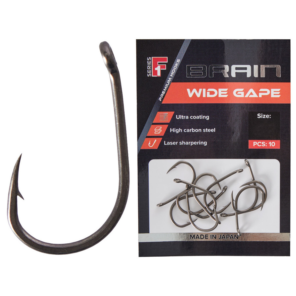 Гачок Brain fishing Wide Gape 2 (10 шт/уп) (1858.80.10) - зображення 1