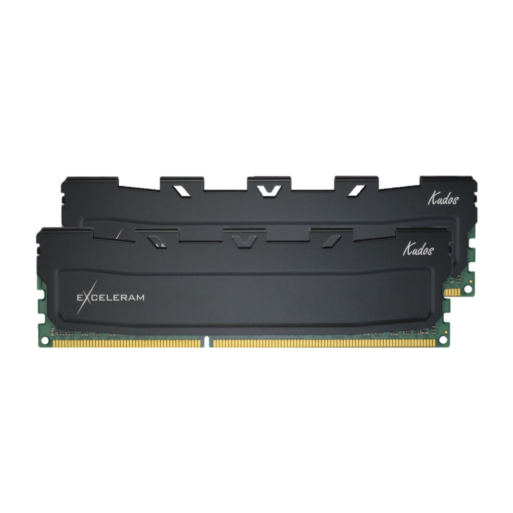 Модуль пам'яті для комп'ютера DDR3 16GB (2x8GB) 1600 MHz Black Kudos eXceleram (EKBLACK3161611AD) - зображення 1