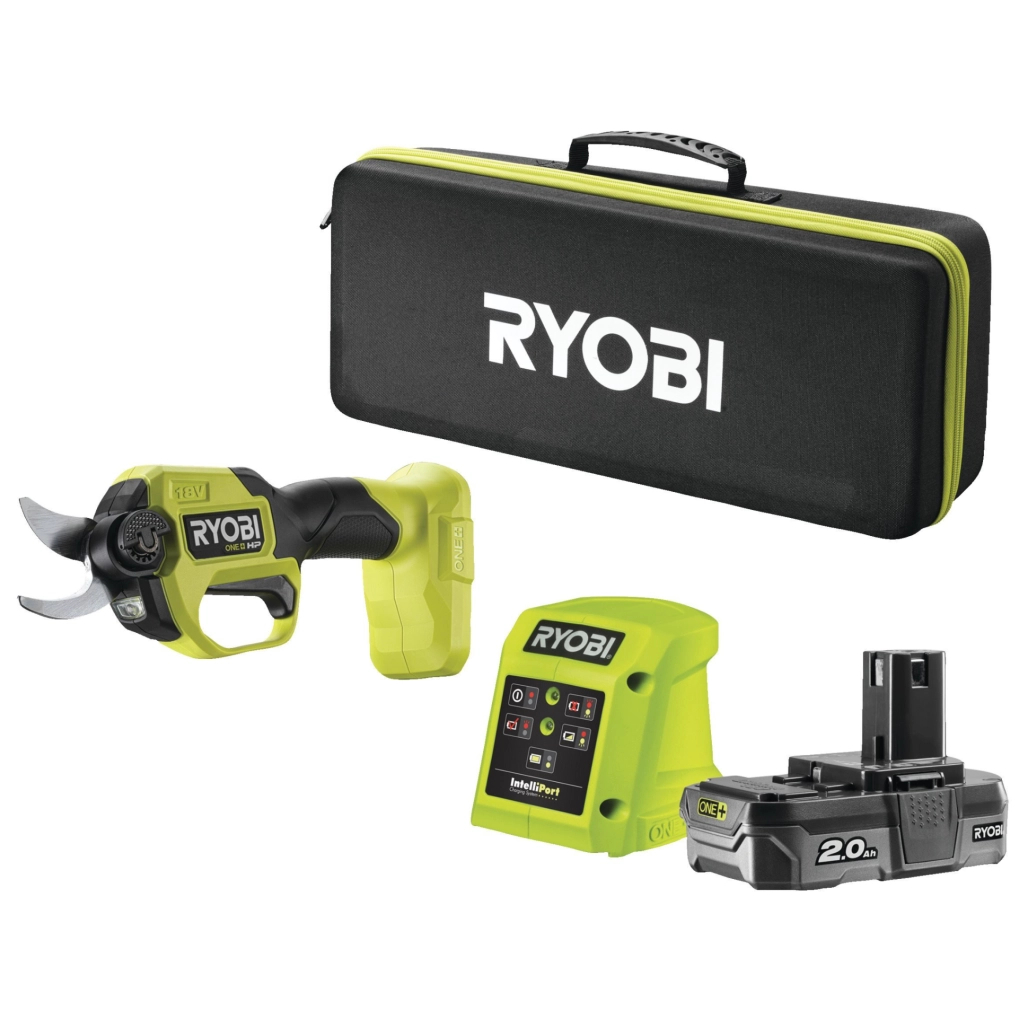 Секатор Ryobi ONE+ HP RY18SCXA-120T, 18V, 2Ah, до 28мм, кейс (5133005788) - изображение 1