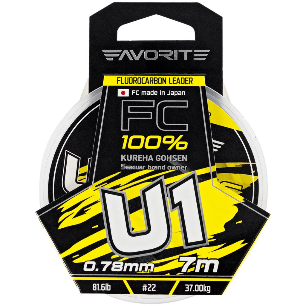 Флюорокарбон Favorite U1 FC 7m 22/0.78mm 81.6lb/37.0kg (1693.11.94) - зображення 2