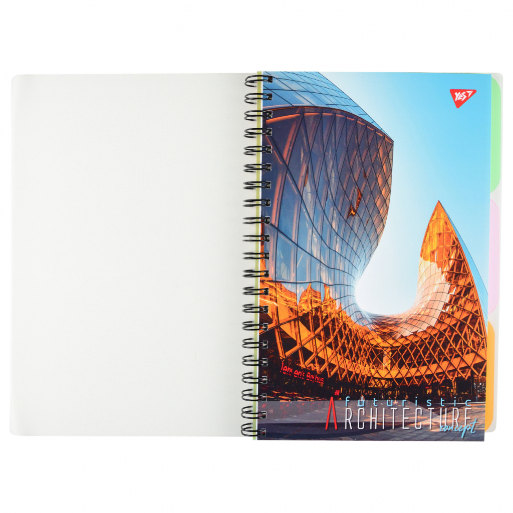 Блокнот Yes А4 Futuristic architecture 144 аркуша пластикова обкладинка (681945) - зображення 1