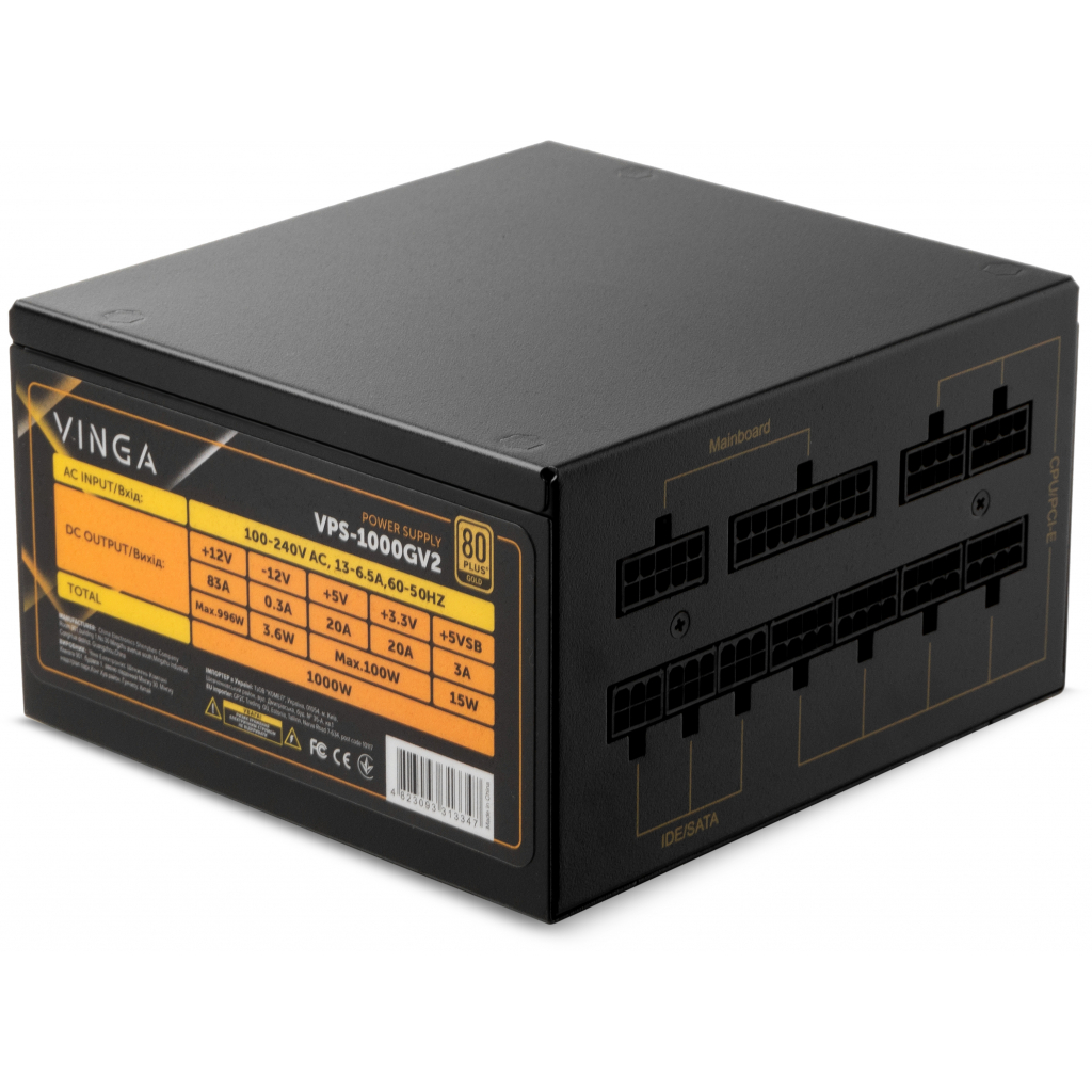 Блок живлення Vinga 1000W (VPS-1000GV2) - зображення 3