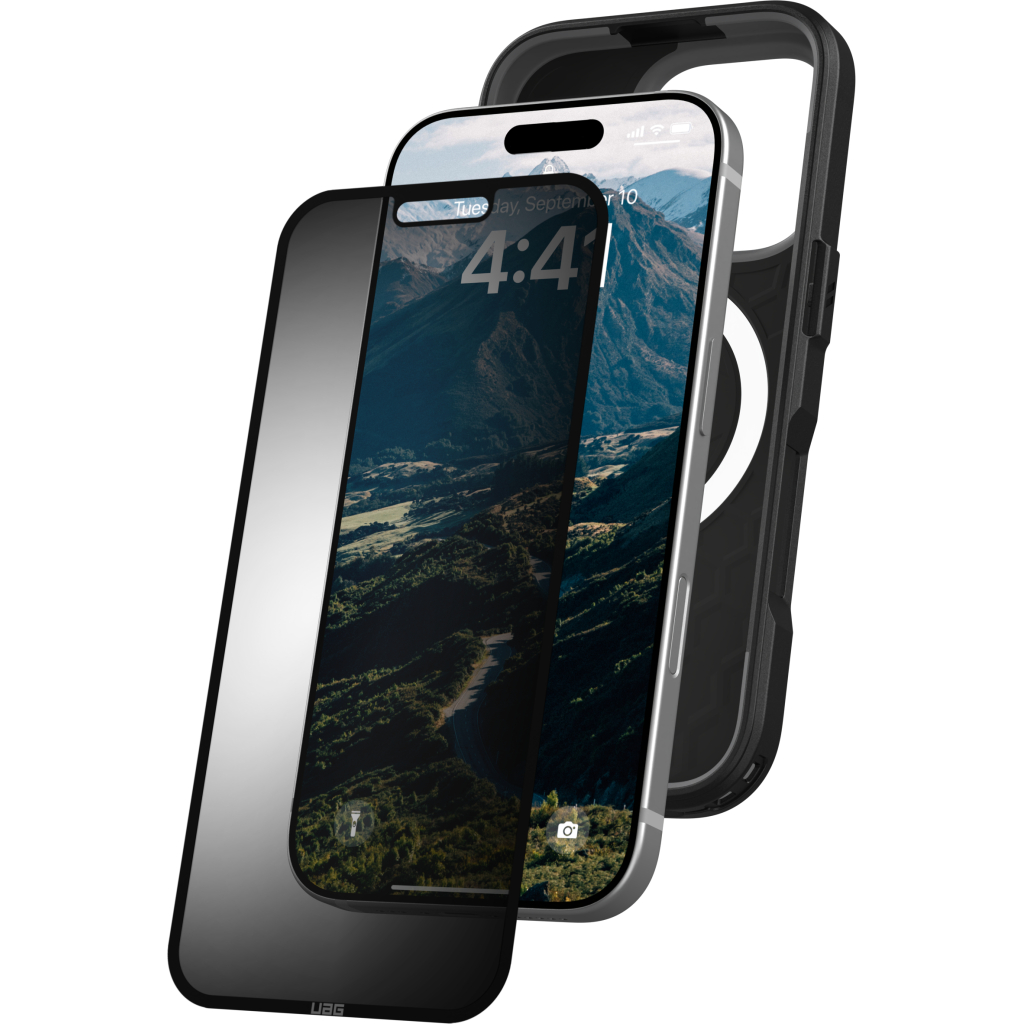 Плівка захисна UAG iPhone 16 Pro Removable Privacy Glass - Tint (14436811NA) - изображение 5