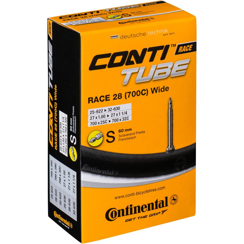 Велосипедна камера Continental Race 28" Training 25-622 / 32-630 PR60mm (181931) - зображення 1