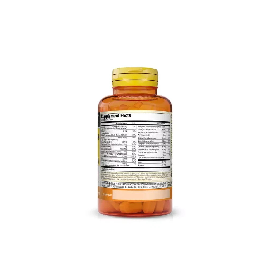 Вітамінно-мінеральний комплекс Mason Natural Мультивітаміни 50+ без заліза, Vitrum 50+ Adult-Multi Iron Free, 100 кап (MAV18151) - зображення 2