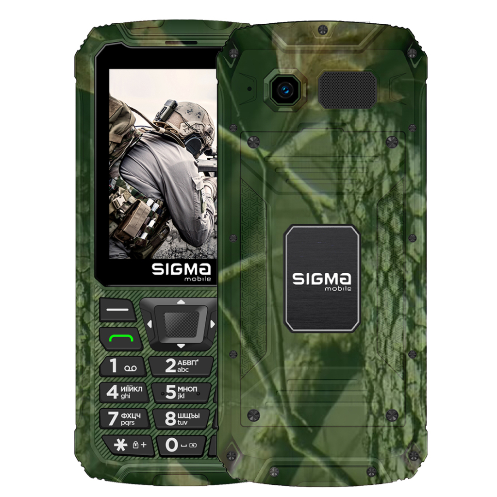 Мобільний телефон Sigma X-treme PR68 Type-C Khaki (4827798122426) - зображення 1