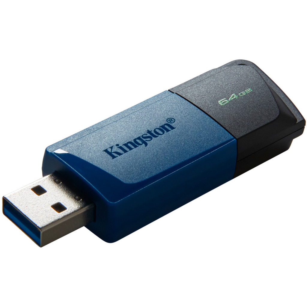 USB флеш накопичувач Kingston 2x64GB DataTraveler Exodia M Black/Blue USB 3.2 (DTXM/64GB-2P) - изображение 5