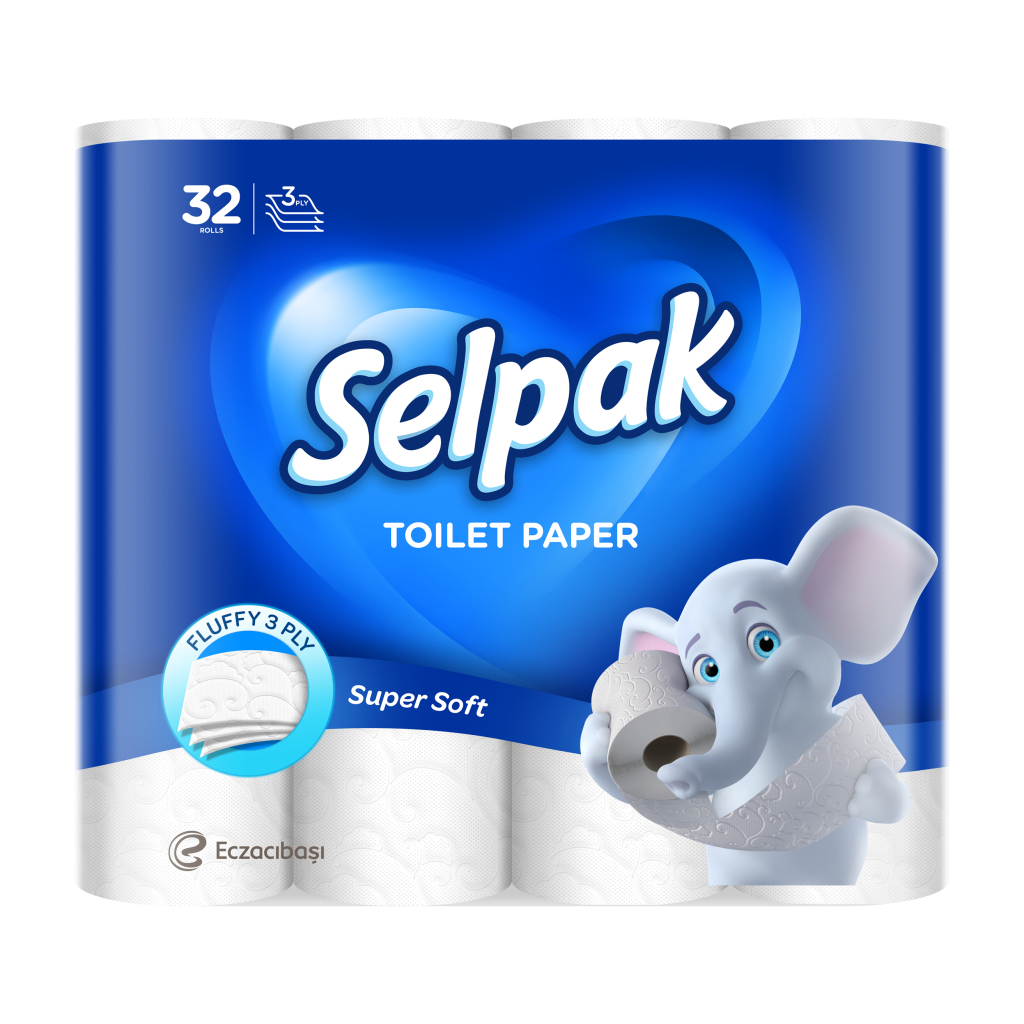 Туалетний папір Selpak 3 шари 32 рулони (8690530284463) - зображення 1