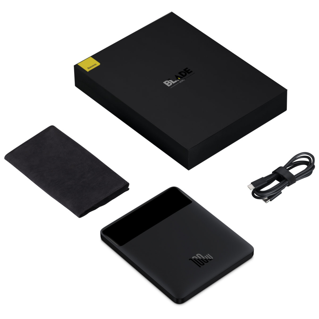 Батарея універсальна Baseus Blade 20000mAh 100W, PD/3.0, QC/4.0, SCP, FCP, Black (PPDGL-01) - зображення 6