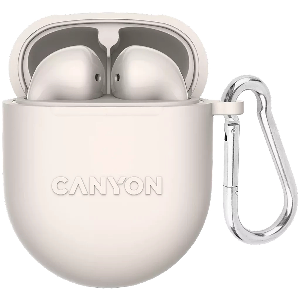 Навушники Canyon TWS-6 Beige (CNS-TWS6BE) - зображення 1
