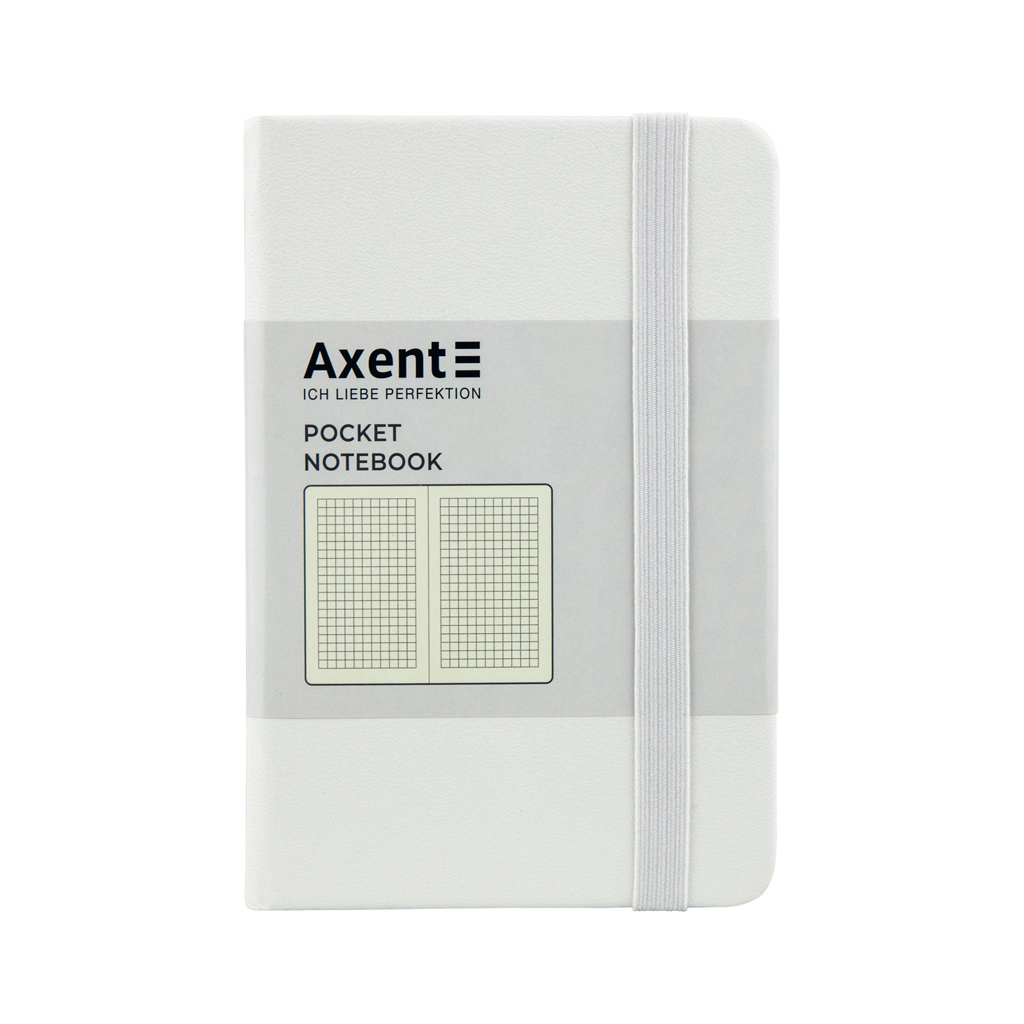 Книга записна Axent Partner 95х140 мм в клітку 96 аркушів Біла (8301-21-A) - зображення 1