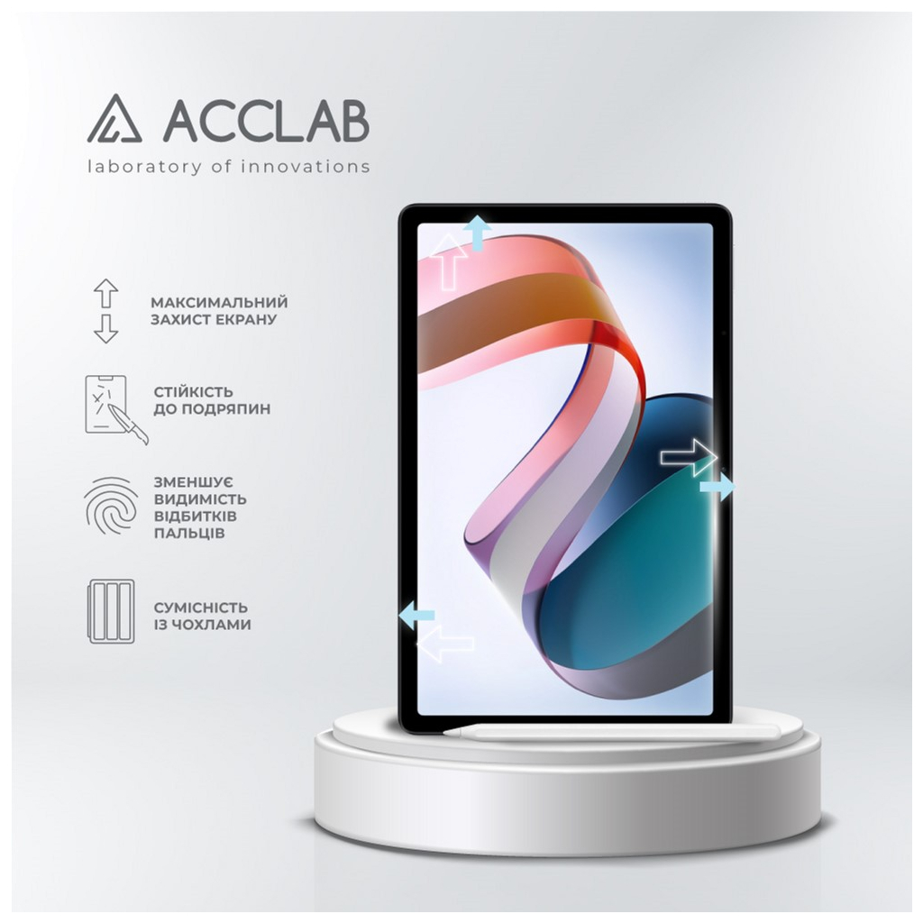 Скло захисне ACCLAB Full Glue Xiaomi Redmi Pad 10.61" (1283126575594) - зображення 3