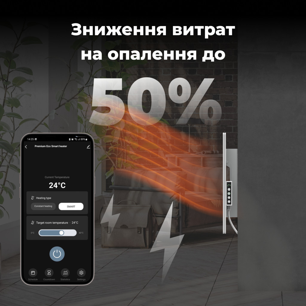 Обігрівач AENO Premium Eco Smart GH3S (AGH0003S) - зображення 7