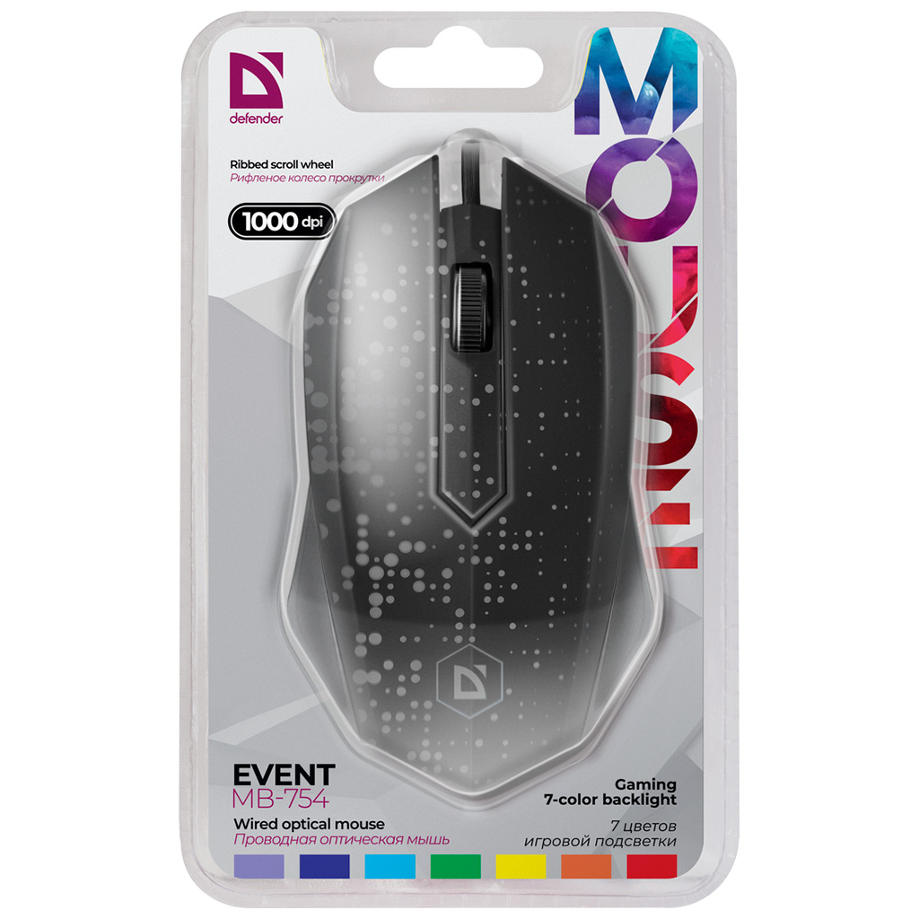 Мишка Defender Event MB-754 USB Black (52754) - зображення 4