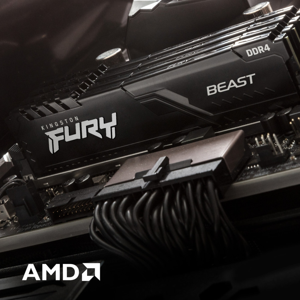 Модуль пам'яті для комп'ютера DDR4 4GB 2666 MHz Fury Beast Black Kingston Fury (ex.HyperX) (KF426C16BB/4) - зображення 11