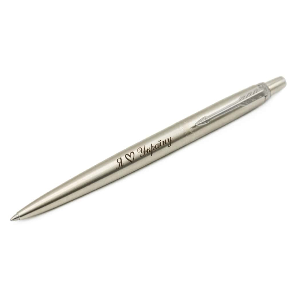 Ручка кулькова Parker JOTTER 17 UKRAINE SS CT BP Я Love Україну (16132_T206b) - зображення 3