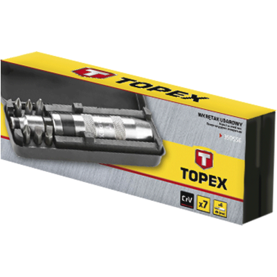 Набір викруток Topex ударних, 7 шт. (39D556) - зображення 2