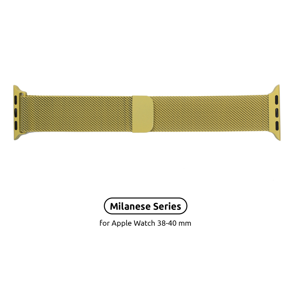 Ремінець до смарт-годинника Armorstandart Milanese Loop для Apple Watch 42 (Series 11-10)/41/40/38 Yellow (ARM55253) - зображення 1