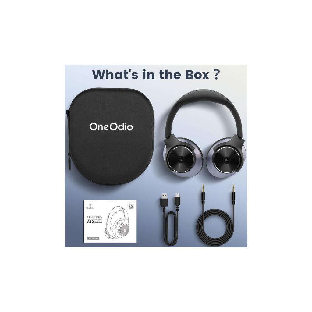 Навушники OneOdio A10 Bluetooth 3,5мм Black (A10 Black) - зображення 3