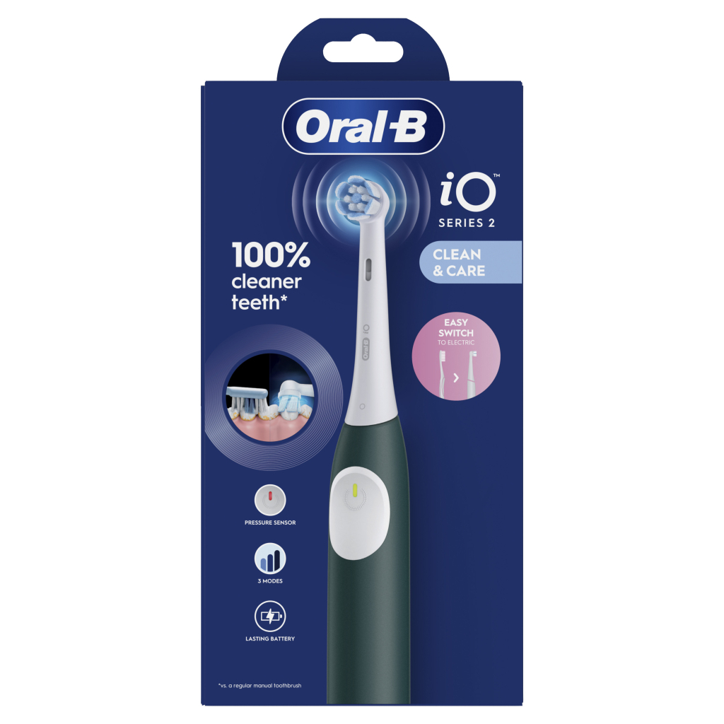 Електрична зубна щітка Oral-B iO2 Series Forest Green - зображення 7
