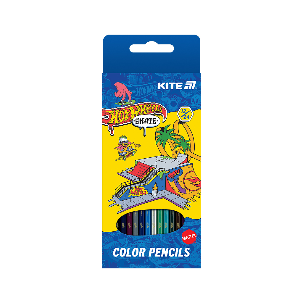 Олівці кольорові Kite Hello Kitty двосторонні, 12 шт. 24 кольори (HW25-054-2) - зображення 1
