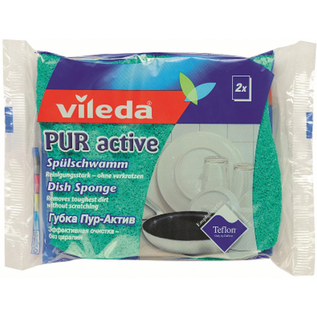 Губки кухонні Vileda Pur Active 2 шт. (4023103083943) - зображення 1
