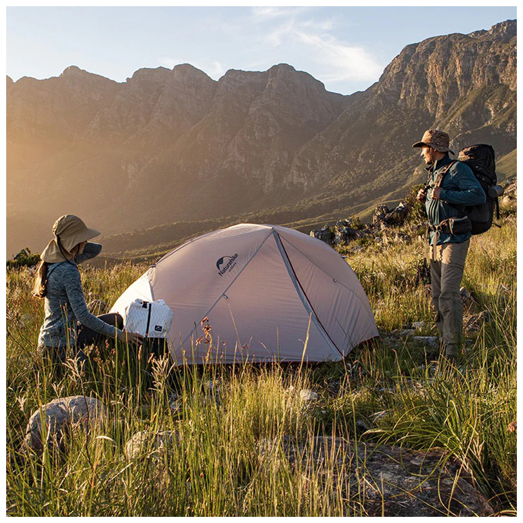 Намет Naturehike Star-River 2 Updated NH17T012-T 210T Grey/Red (6927595772683) - зображення 4