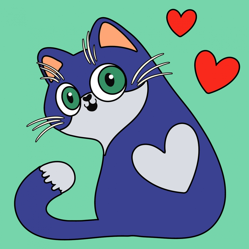 Картина по номерам Santi Котик 25*25 см (954595) - зображення 1