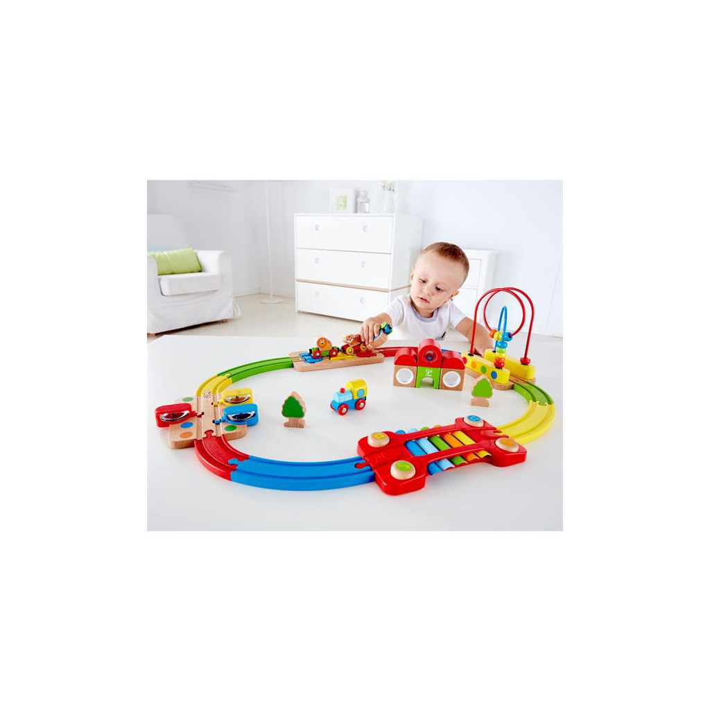 Залізниця Hape музична Веселкова головоломка 30 елементів (E3826) - зображення 4