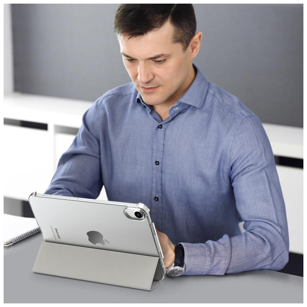 Чохол до планшета BeCover Tri Fold Hard Apple iPad Mini 7 2024 Gray (712452) - зображення 7