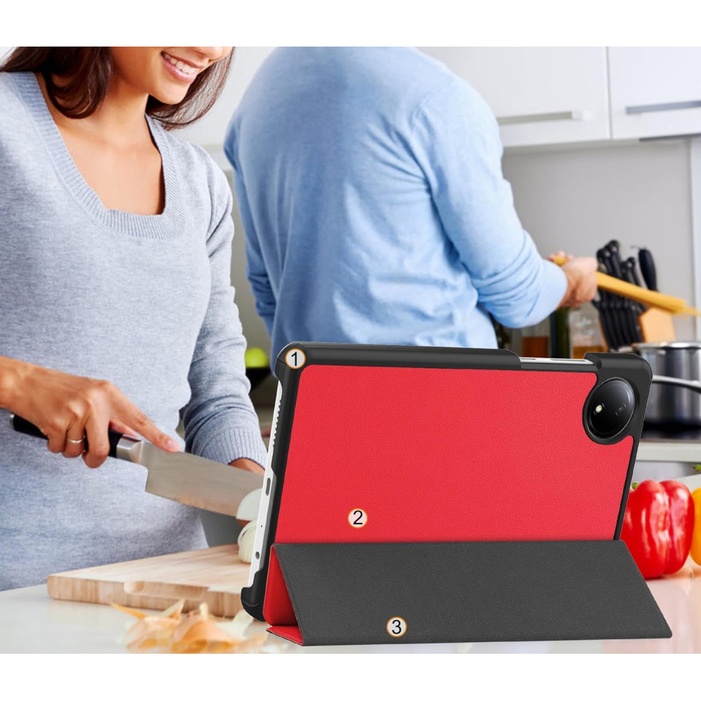 Чохол до планшета BeCover Smart Case Xiaomi Redmi Pad SE 8.7" Red (711908) - зображення 6