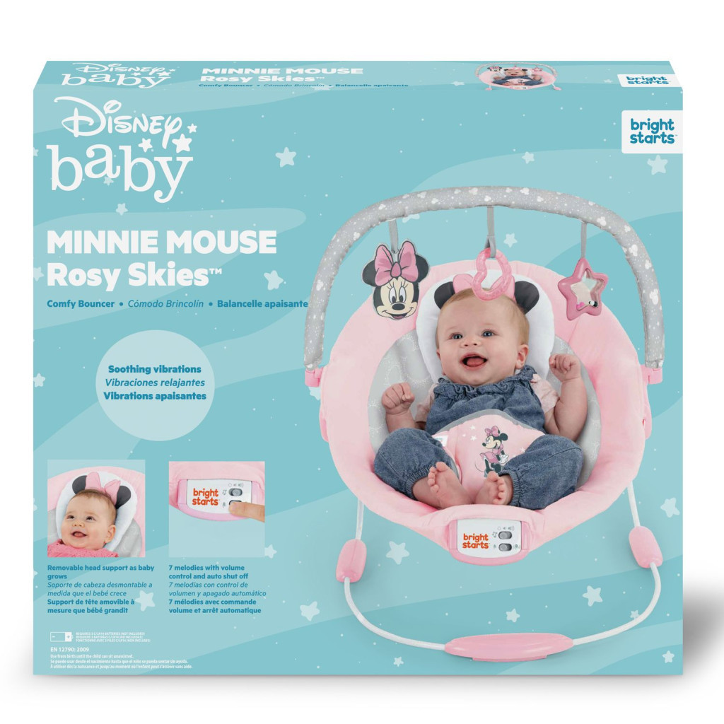Крісло-гойдалка Bright Starts Minnie Mouse Rosy Skies (12206) - изображение 2