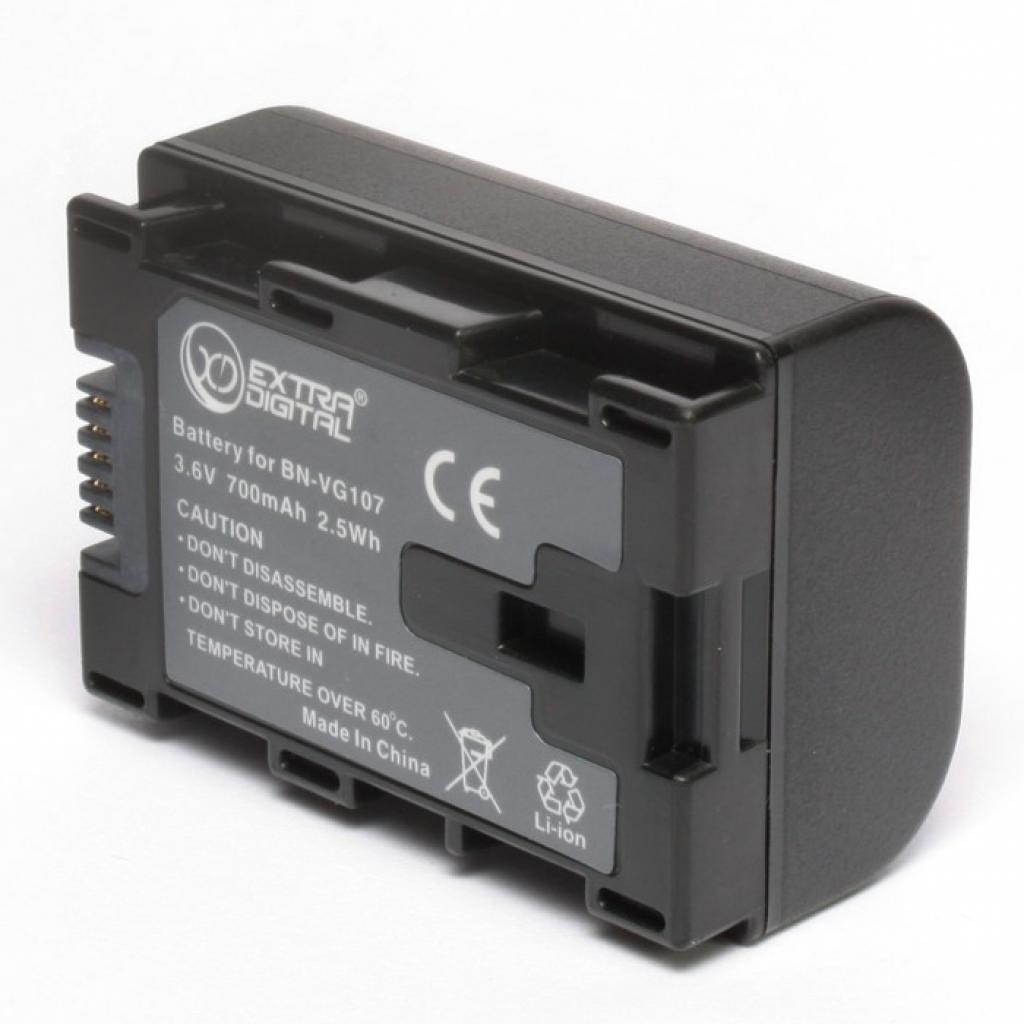 Акумулятор до фото/відео Extradigital JVC BN-VG107 (chip) (BDJ1308) - зображення 2