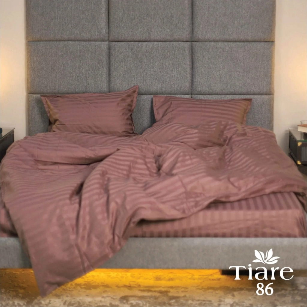 Постільна білизна Tiare 86 Сатин Страйп Кольоровий двоспальний (86_Stripe_dv) - зображення 1