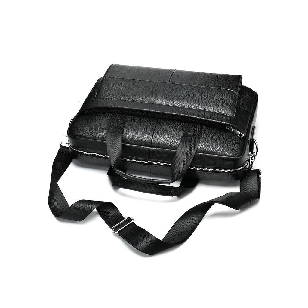 Сумка Vintage Шкіряна Чорна (14628) - зображення 2