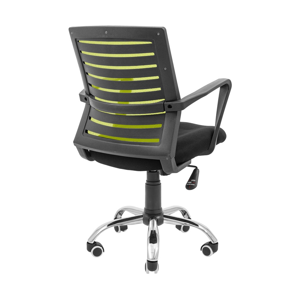 Офісне крісло Richman Флеш Ю Хром М-1 (Tilt) Сітка чорна + зелена (ADD0003067) - зображення 4