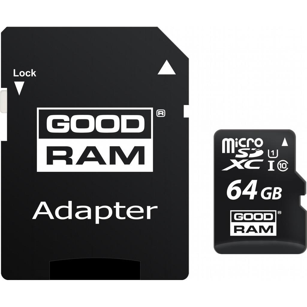 Карта пам'яті Goodram 64GB microSDXC Class 10 (M1AA-0640R12) - зображення 1