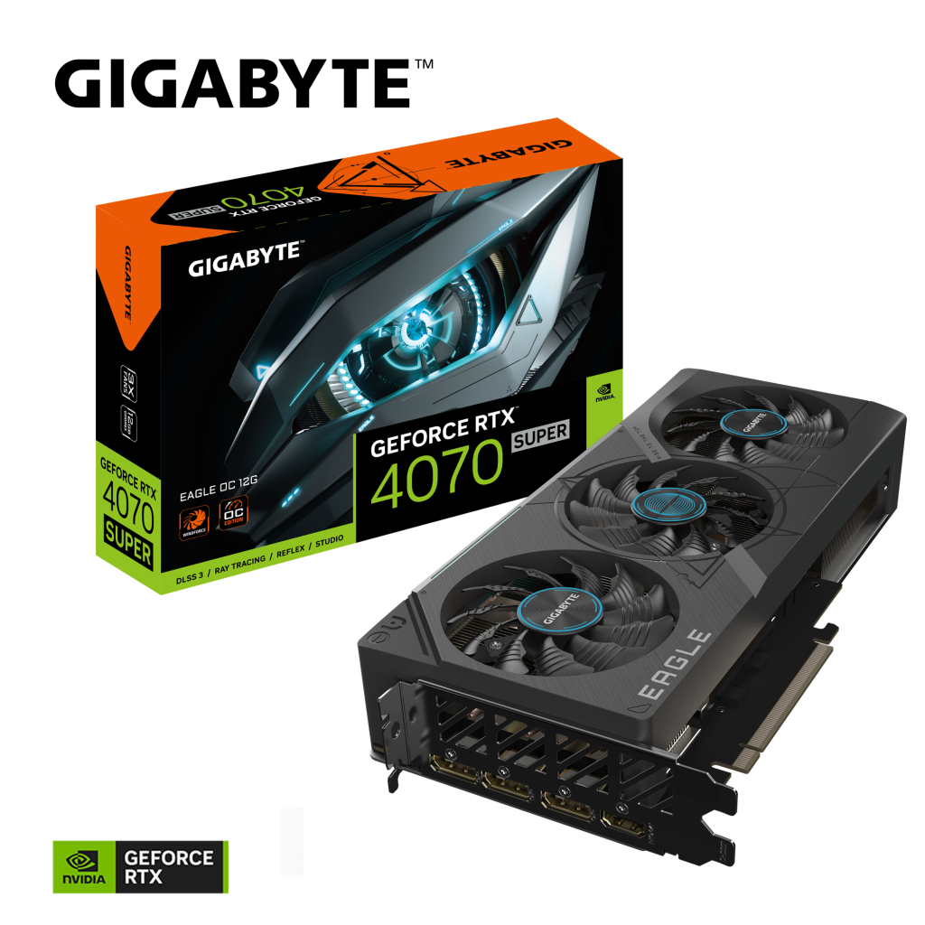 Відеокарта GIGABYTE GeForce RTX4070 SUPER 12Gb EAGLE OC (GV-N407SEAGLE OC-12GD) - зображення 6