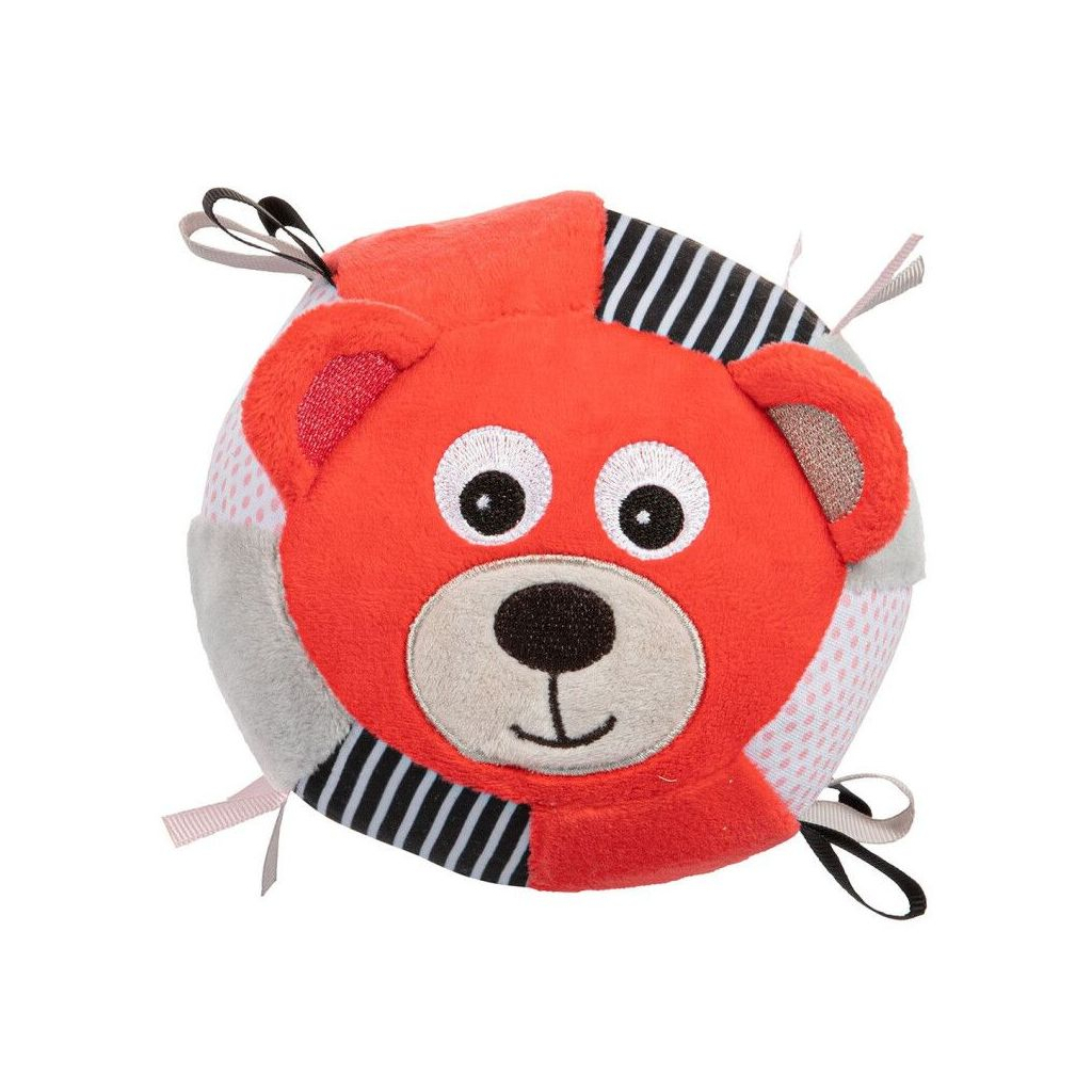 Брязкальце Canpol м'ячик з дзвоником BEARS кораловий (68/074_cor) - зображення 2