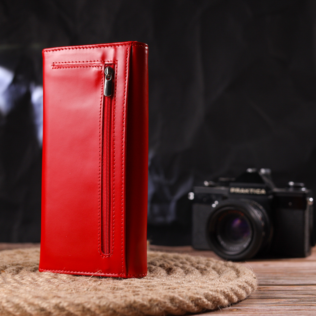 Гаманець Canpellini З натуральної шкіри Червоний (21626) - зображення 9