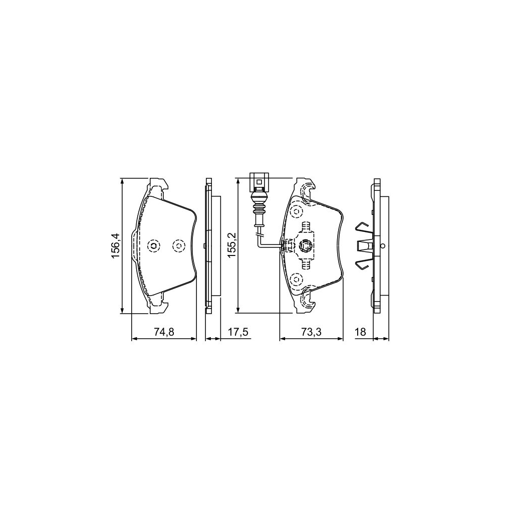 Гальмівні колодки Bosch 0 986 494 203 - зображення 7